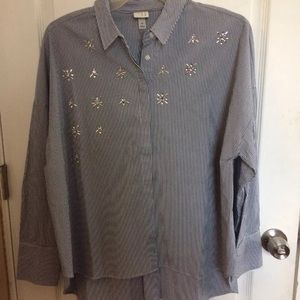 A New Day Embellished button down XL
